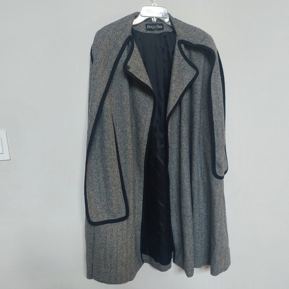 HOLLY DEB Vintage Cape Coat 40s Style Wool Blend. - Picture 5 of 16